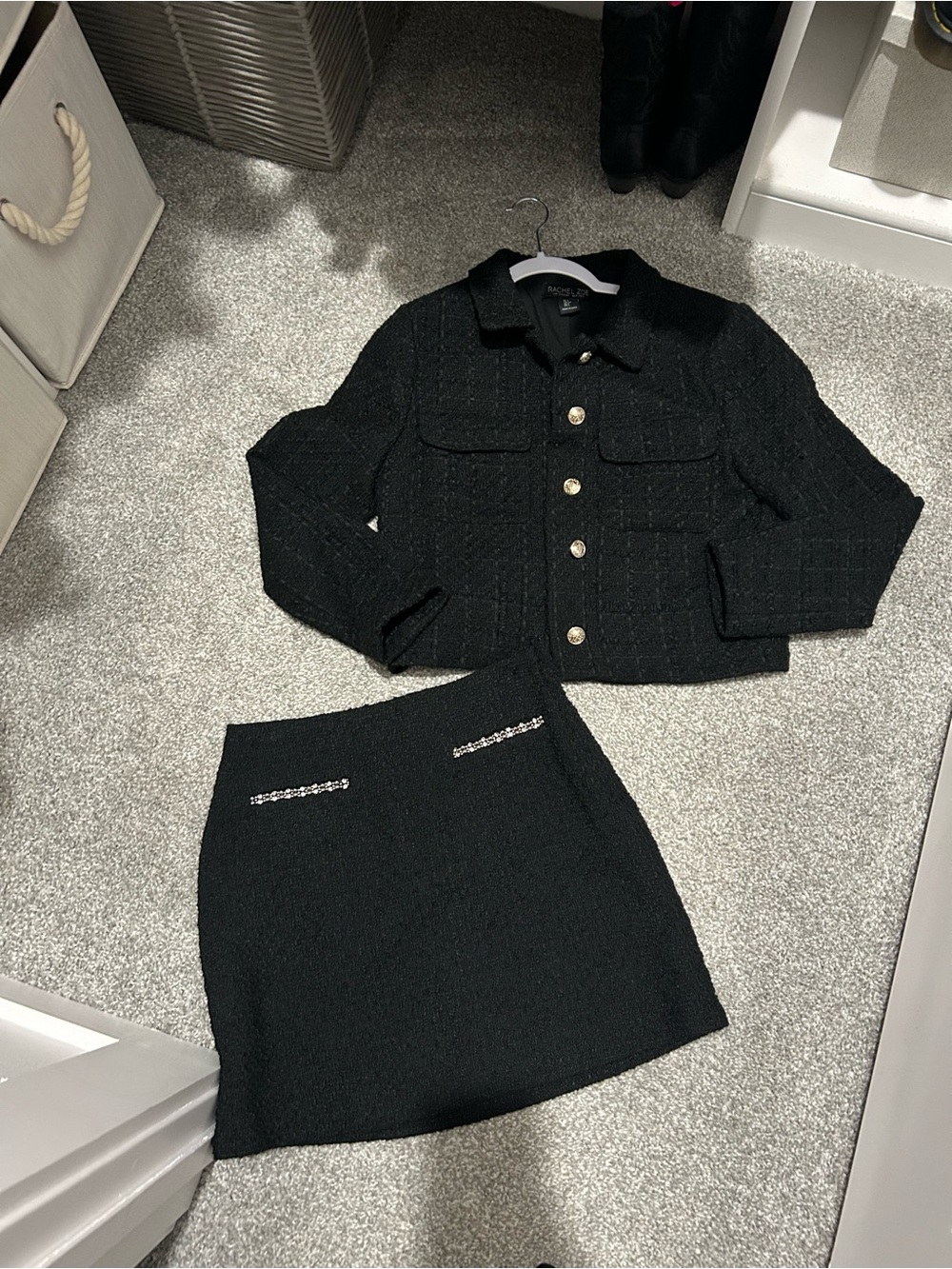 Tweed blazer & Skirt Set